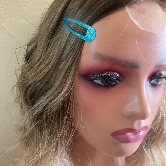 Stylish Ombre Brown and Blonde Wavy Wig - Picture 8 of 13